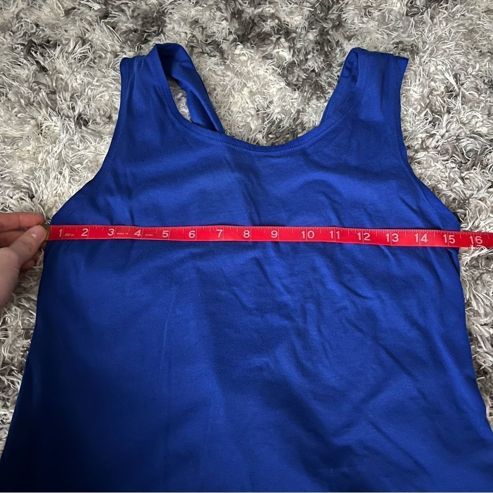 Fabletics Blue Open-Back Tank Top size small - Picture 5 of 6